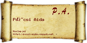 Pócsi Aida névjegykártya